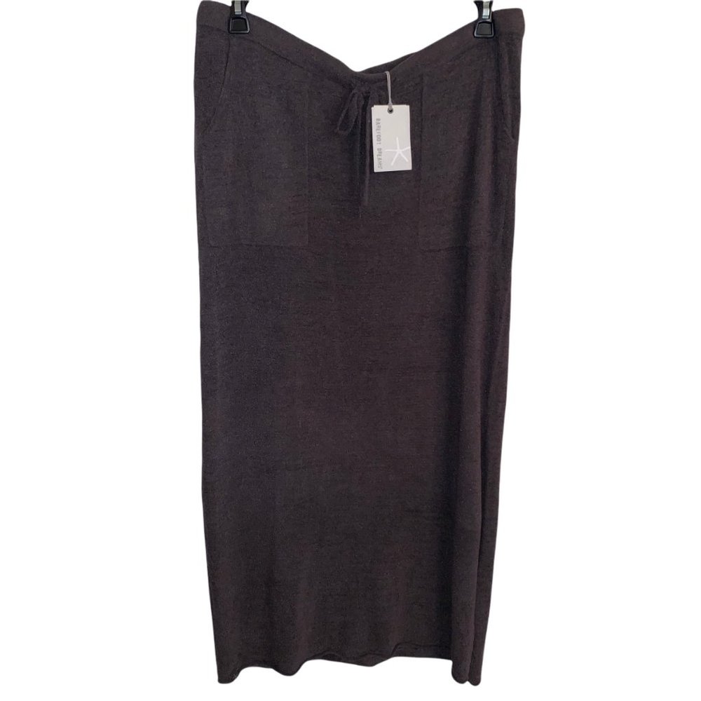 NWT BAREFOOT DREAMS SIZE XL COZYCHIC ULTRA LITE CARBON MAXI SKIRT